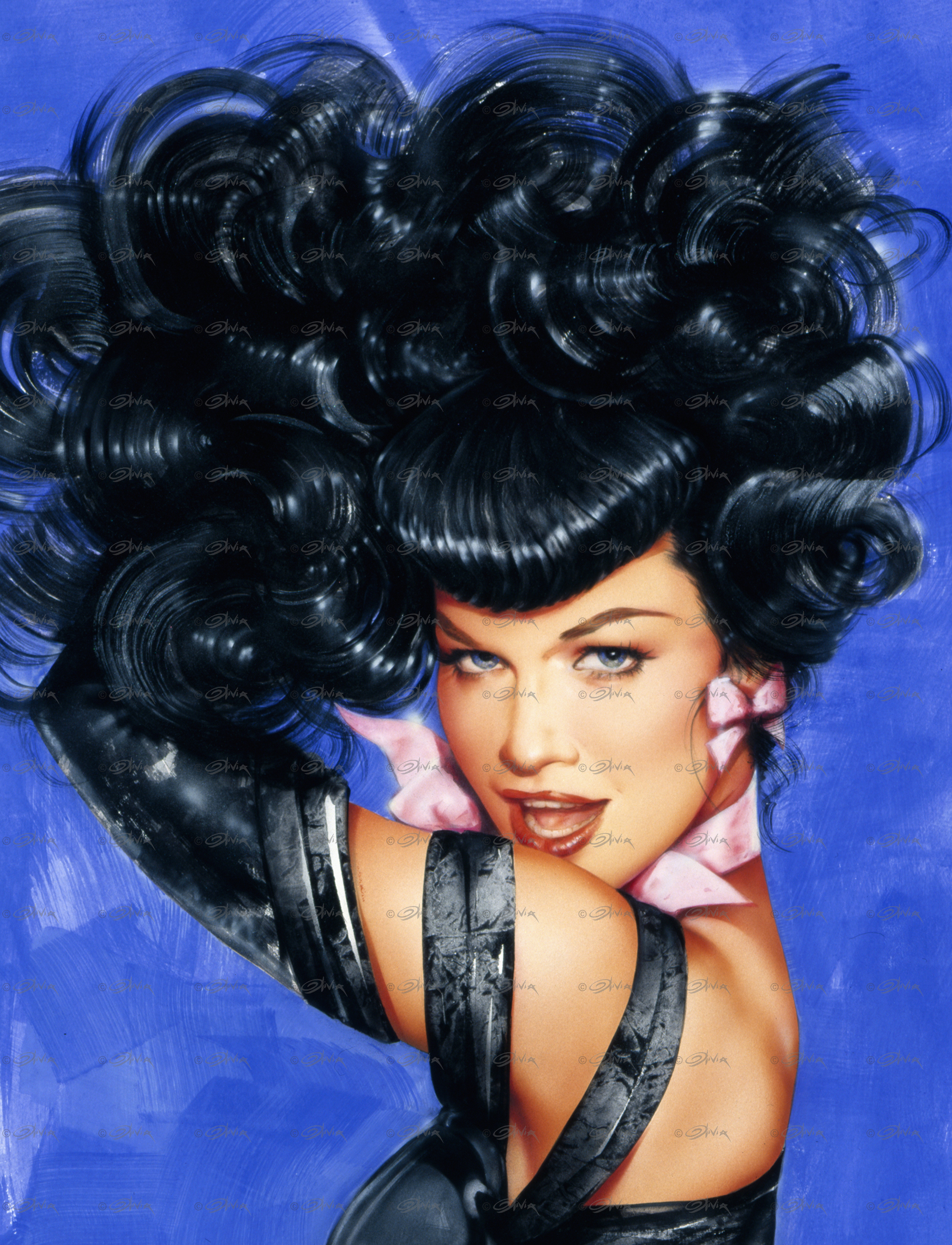 BETTIE PAGE'S EYES Limited Edition on Paper | eOlivia.com